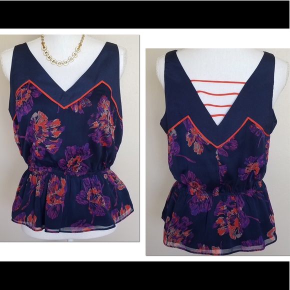 Greylin peplum sleeveless blouse - Picture 1 of 4